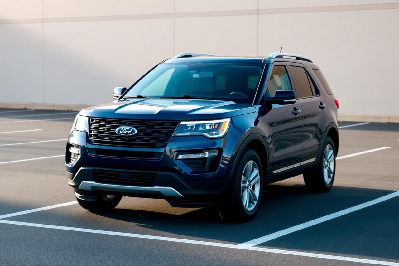 Sample dark blue 2019 Ford Explorer