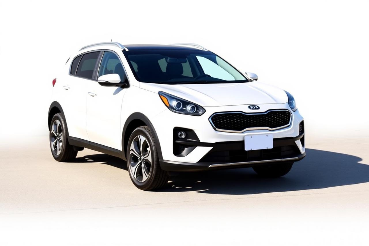 Sample white 2021 Kia Sportage