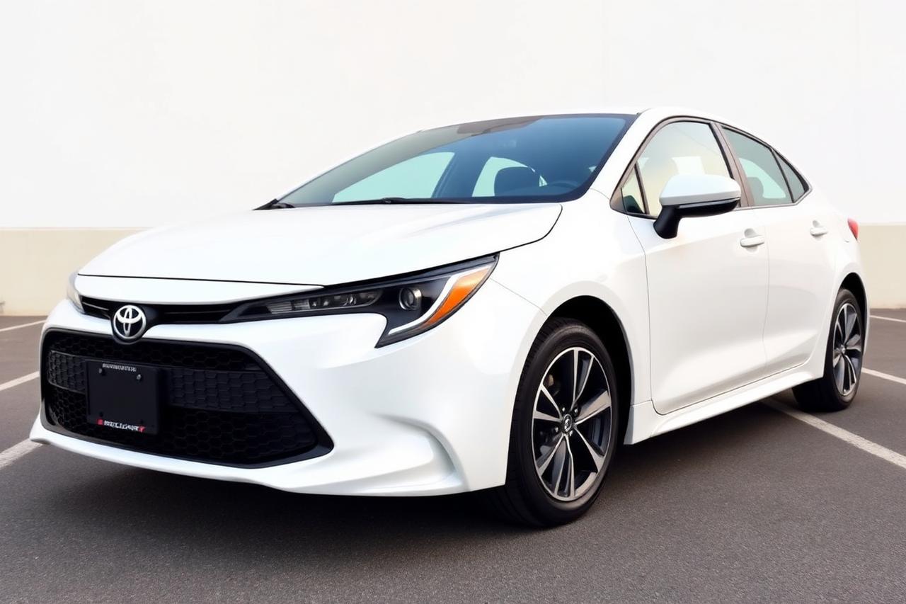 Sample white 2021 Toyota Corolla